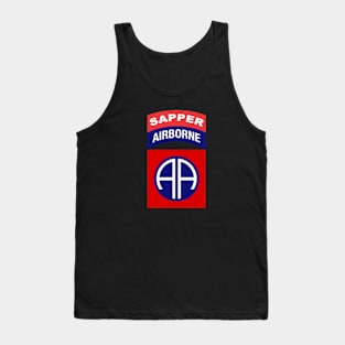 82nd Airborne Sapper Tab - Full Chest Tank Top